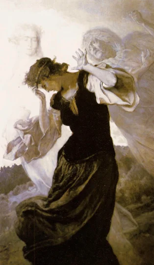 Ilustracja do dramatu „Balladyna” Juliusza Słowackiego.