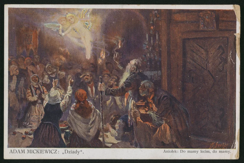 Ilustracja do „Dziadów” Adama Mickiewicza.